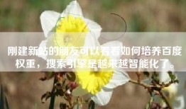 刚建新站的朋友可以看看如何培养百度权重，搜索引擎是越来越智能化了。