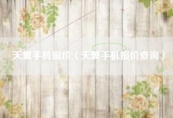 天翼手机报价（天翼手机报价查询）