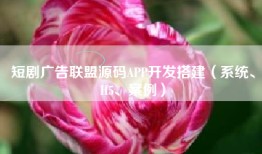 短剧广告联盟源码APP开发搭建（系统、H5、案例）