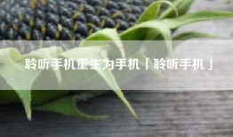 聆听手机重生为手机「聆听手机」