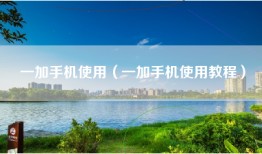 一加手机使用（一加手机使用教程）