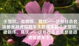 王楚钦、梁朝伟、葛优……这些社会名流都是路虎揽胜车主路虎手机「王楚钦、梁朝伟、葛优……这些社会名流都是路虎揽胜车主」