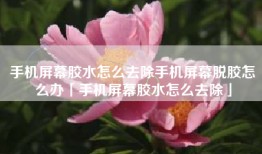 手机屏幕胶水怎么去除手机屏幕脱胶怎么办「手机屏幕胶水怎么去除」