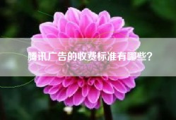 腾讯广告的收费标准有哪些？
