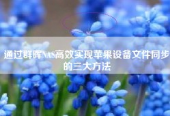 通过群晖NAS高效实现苹果设备文件同步的三大方法