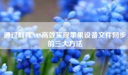 通过群晖NAS高效实现苹果设备文件同步的三大方法