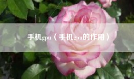手机gpu（手机gpu的作用）