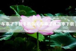 车来了下载手机版（车来了各版本下载）