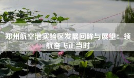 郑州航空港实验区发展回眸与展望：领航奋飞正当时