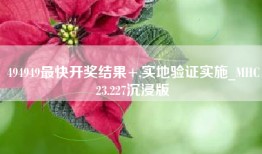 494949最快开奖结果+,实地验证实施_MHC23.227沉浸版