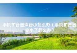 手机扩音器声音小怎么办（手机扩音器变小了怎么办）