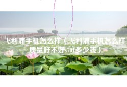 飞利浦手机怎么样（飞利浦手机怎么样质量好不好s701多少钱）