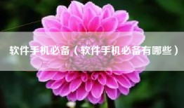 软件手机必备（软件手机必备有哪些）