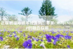 正版触福短剧系统源码：苹果CMS与UNIAPP的融合应用