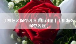 手机怎么保存闪照手机闪图「手机怎么保存闪照」