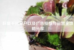 巨量千川开户以及广告投放与运营全攻略分享