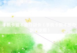 手机卡能不能办副卡（手机卡能不能办副卡使用）