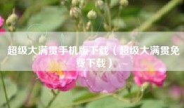 超级大满贯手机版下载（超级大满贯免费下载）