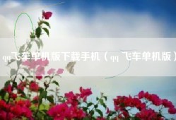 qq飞车单机版下载手机（qq 飞车单机版）