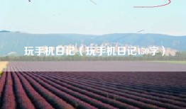 玩手机日记（玩手机日记150字）