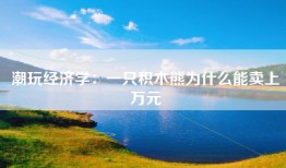 潮玩经济学：一只积木熊为什么能卖上万元
