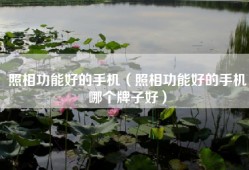 照相功能好的手机（照相功能好的手机哪个牌子好）