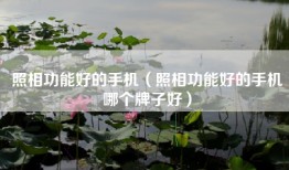 照相功能好的手机（照相功能好的手机哪个牌子好）
