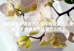 手机键盘发送键怎么改手机键盘怎么设置「手机键盘发送键怎么改」