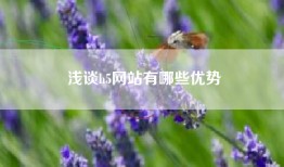 浅谈h5网站有哪些优势