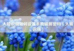 人脸识别如何设置手机锁屏密码「人脸识别」