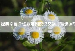 经典幸福个性朋友圈说说文案（精选50句）