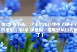第1章 煤老板：这电影项目我投了锤子手机老板「第1章 煤老板：这电影项目我投了」