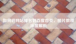 如何将网站排名到百度首页，图片教程深度解析