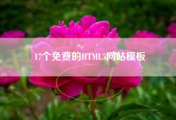 17个免费的HTML5网站模板