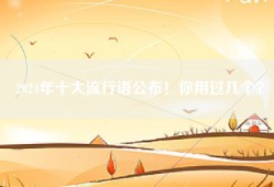 2024年十大流行语公布！你用过几个？