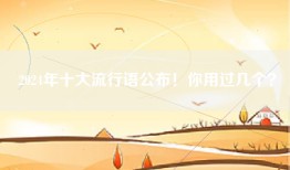 2024年十大流行语公布！你用过几个？