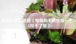 电视和手机连接（电视和手机连接一个wifi投不了屏）