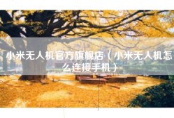 小米无人机官方旗舰店（小米无人机怎么连接手机）