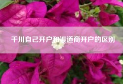 千川自己开户和渠道商开户的区别