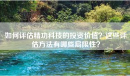 如何评估精功科技的投资价值？这些评估方法有哪些局限性？