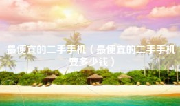 最便宜的二手手机（最便宜的二手手机要多少钱）