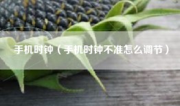 手机时钟（手机时钟不准怎么调节）