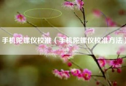 手机陀螺仪校准（手机陀螺仪校准方法）
