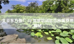 北京东方推广 VR 驾驶培训软件所需费用揭秘