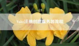 Vultr注册创建服务器流程
