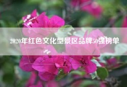 2020年红色文化型景区品牌50强榜单
