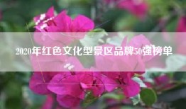 2020年红色文化型景区品牌50强榜单