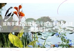 没有手机怎么注册qq（没有手机怎么注册微信）