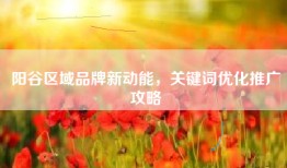 阳谷区域品牌新动能，关键词优化推广攻略
