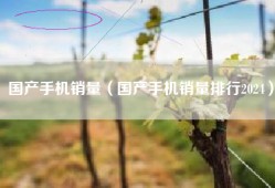 国产手机销量（国产手机销量排行2024）